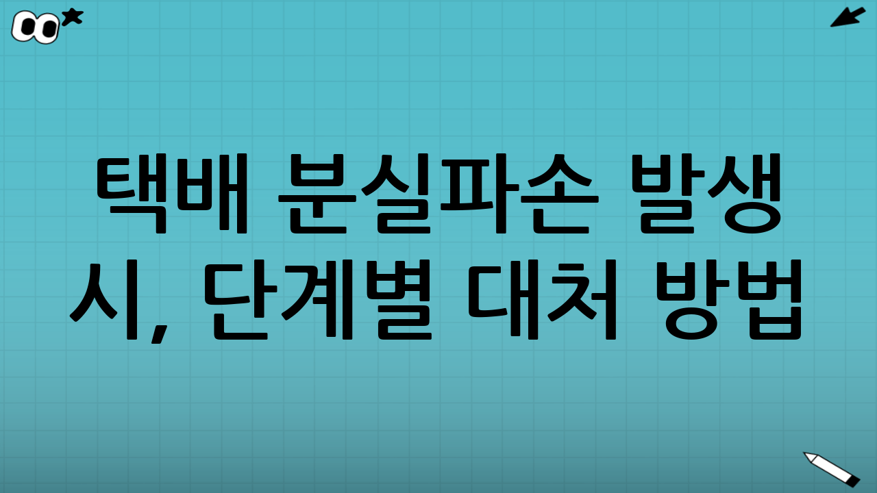 택배 분실·파손 발생 시, 단계별 대처 방법 (2025년 최신 가이드)