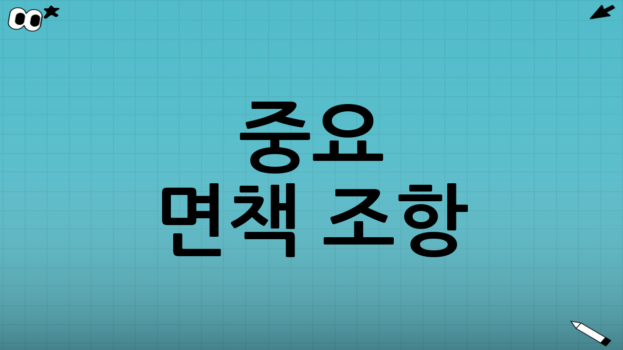 중요 면책 조항 (Disclaimer)